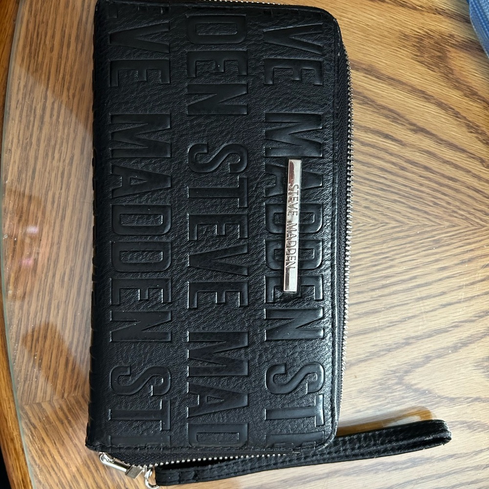 Steve Madden Black Wallet